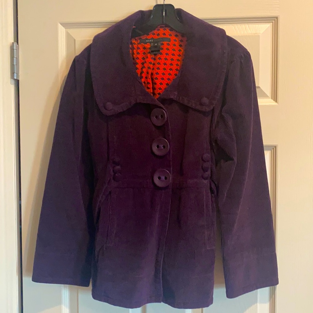 Marc Jacobs Purple Corduroy Jacket Size 12